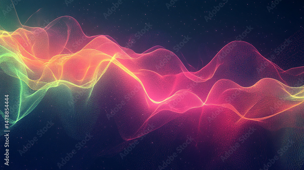 Obraz premium Digital Artwork Neon-Inspired Featuring High-Energy