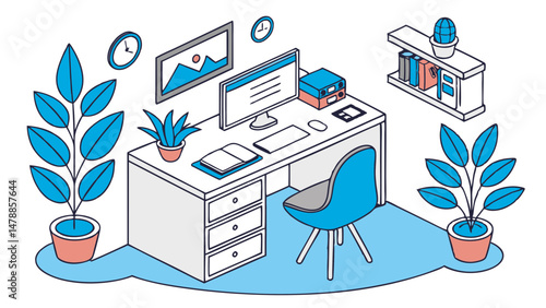 Modern Workspace Vibes – Organized, Calm, and Creative