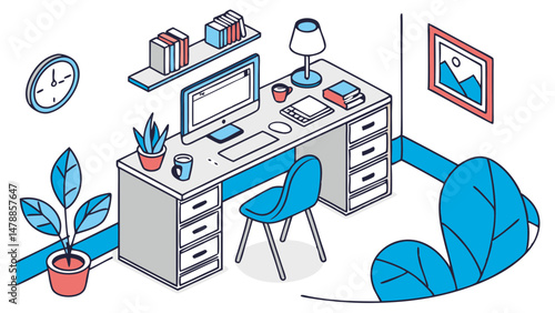 Modern Workspace Vibes – Organized, Calm, and Creative