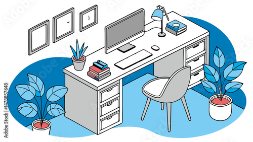 Modern Workspace Vibes – Organized, Calm, and Creative