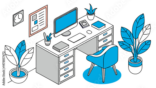 Modern Workspace Vibes – Organized, Calm, and Creative