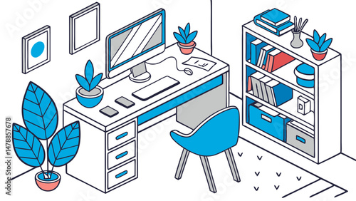 Modern Workspace Vibes – Organized, Calm, and Creative