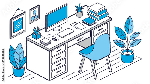 Modern Workspace Vibes – Organized, Calm, and Creative