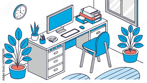 Modern Workspace Vibes – Organized, Calm, and Creative