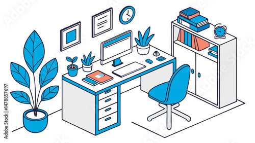 Modern Workspace Vibes – Organized, Calm, and Creative