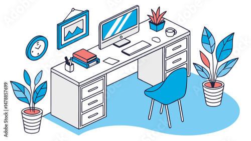 Modern Workspace Vibes – Organized, Calm, and Creative