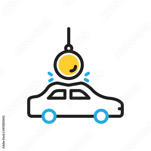 Multi color  icon for destroy