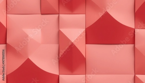 Contemporary Coral Geometry: A Dynamic Arrangement of 3D Rectangular Shapes with Angular and Curved Patterns