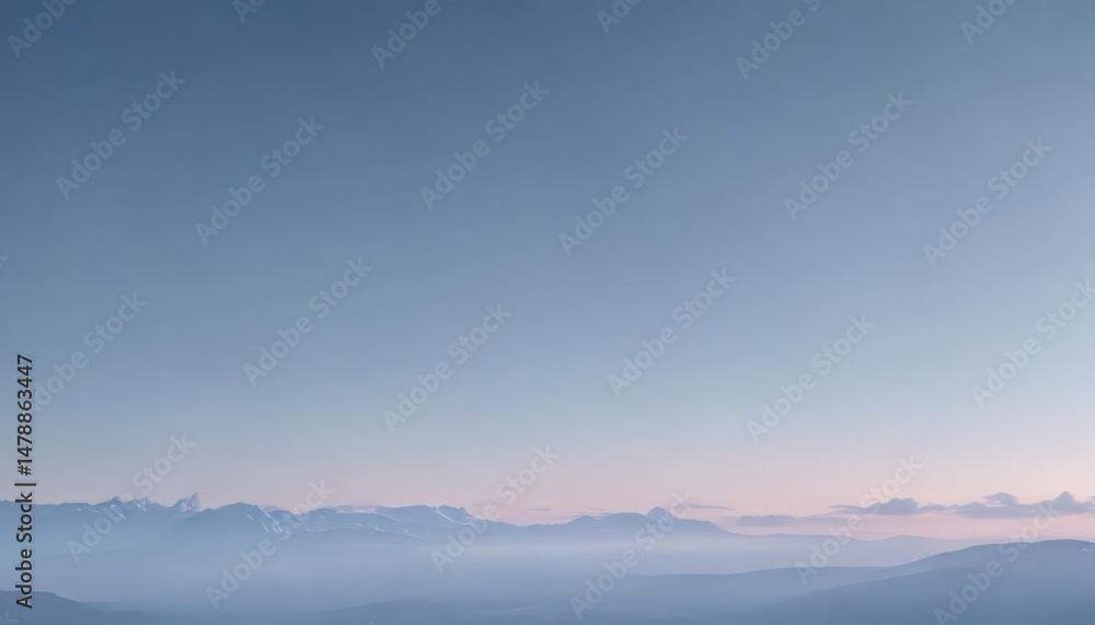 Fototapeta premium Subtle blue pastel gradient, smooth texture, calming sky effect , smooth, serene