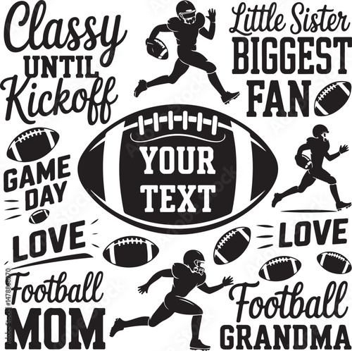 Football Player Silhouette Bundle – SVG PNG for Cricut & Sports Fans

Football Action Silhouettes – Quarterback, Tackle, and Throw Designs

Football Helmet & Ball Silhouettes – Digital Cut Files for F