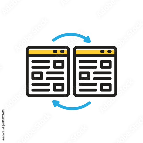 Multi color icon for link