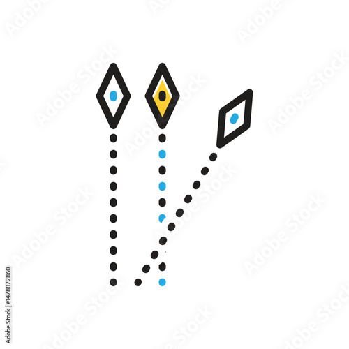 Multi color icon for separate