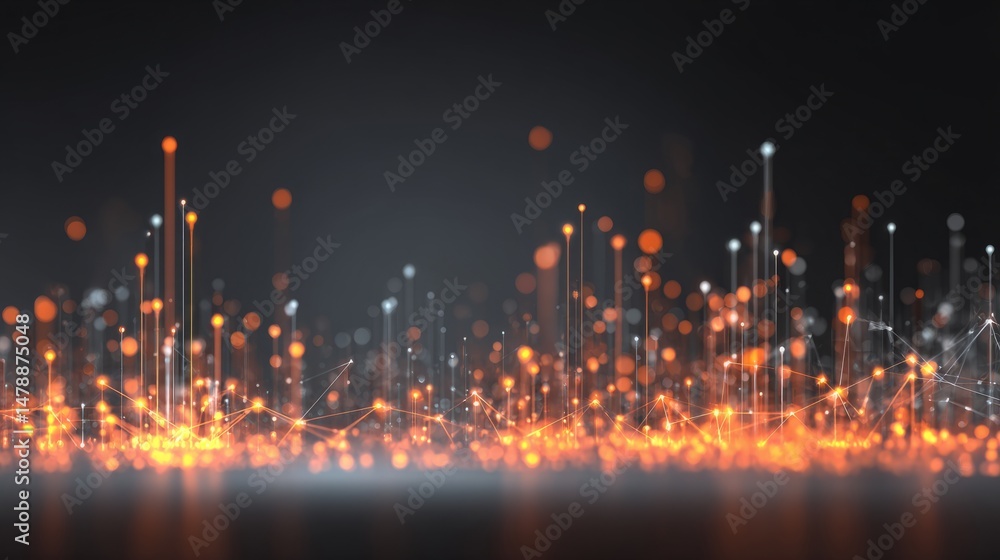 Futuristic cityscape with glowing nodes, symbolizing interconnected digital networks in a data-driven world
Futuristic cityscape with glowing nodes, symbolizing interconnected digital networks in a data-driven world