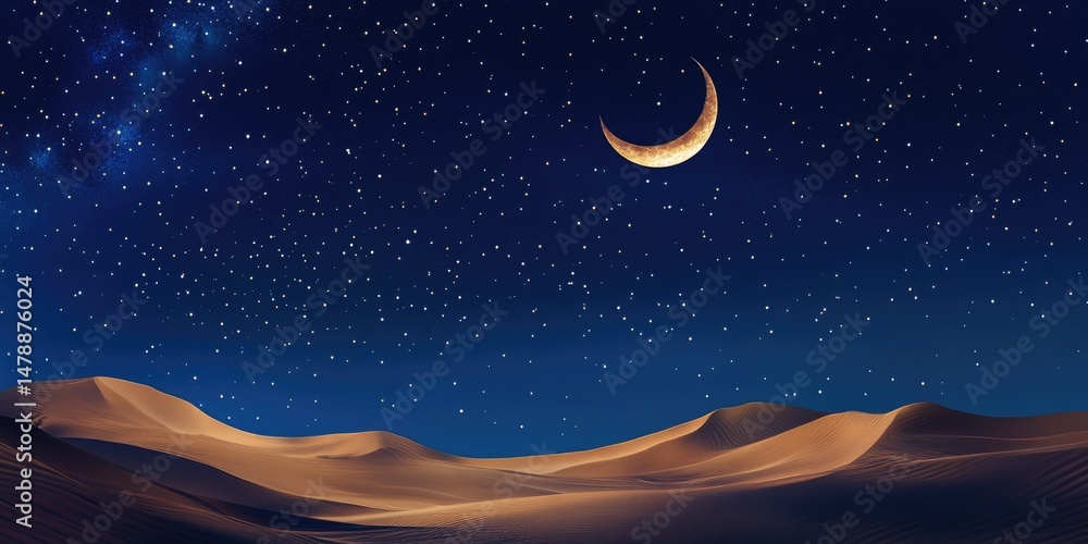 Fototapeta premium Desert Night Sky (2)