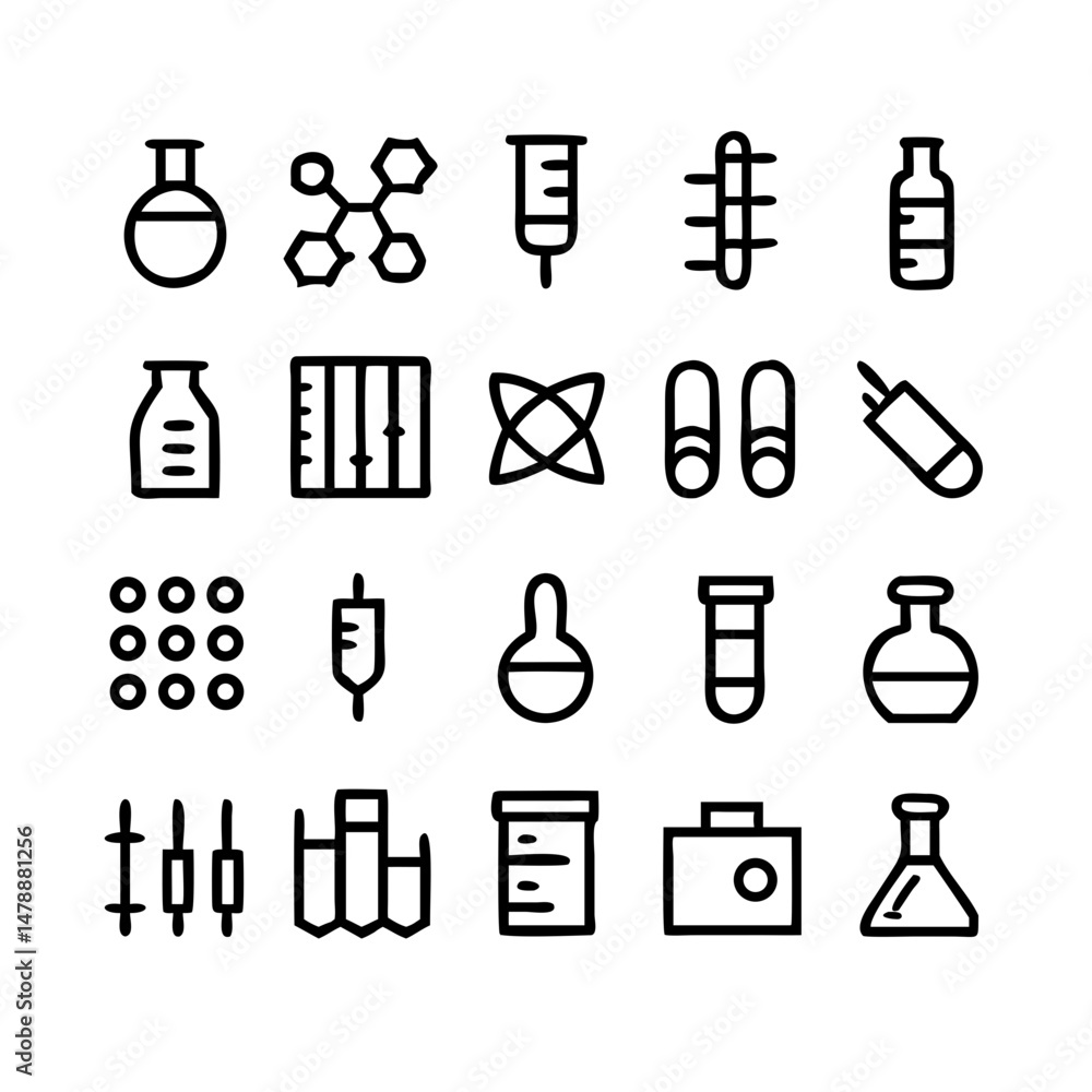Simple Set of Science Related Vector Line Icons. Contains such Icons as Biology, Astronomy, Physics, Science Test, Lab and more. Editable Stroke. Simple Set of Science Related Vector Line Icons. Contains such Icons as Biology, Astronomy, Physics, Science Test, Lab and more. Editable Stroke.