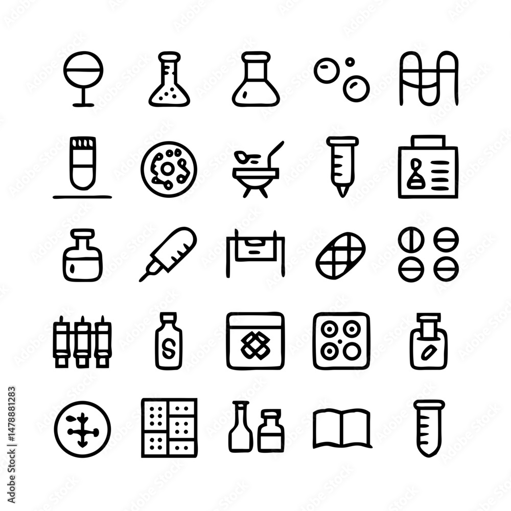 Simple Set of Science Related Vector Line Icons. Contains such Icons as Biology, Astronomy, Physics, Science Test, Lab and more. Editable Stroke. Simple Set of Science Related Vector Line Icons. Contains such Icons as Biology, Astronomy, Physics, Science Test, Lab and more. Editable Stroke.