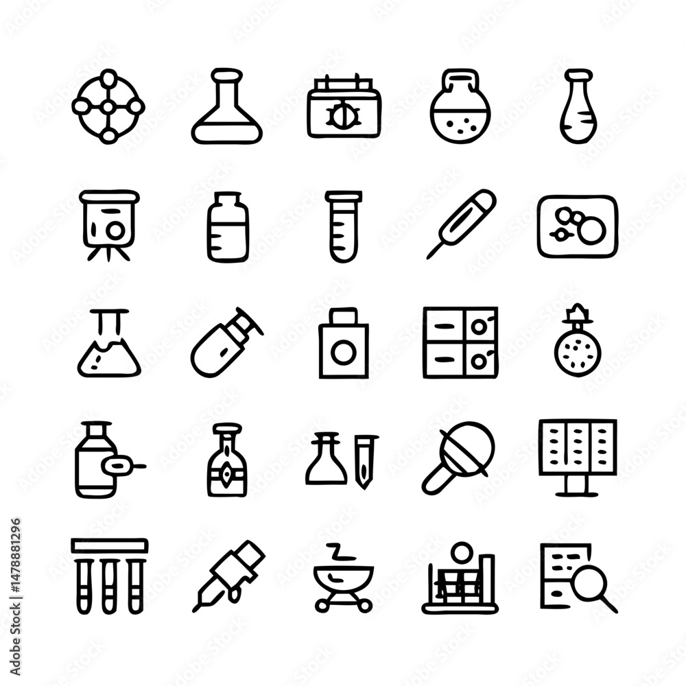 Simple Set of Science Related Vector Line Icons. Contains such Icons as Biology, Astronomy, Physics, Science Test, Lab and more. Editable Stroke. Simple Set of Science Related Vector Line Icons. Contains such Icons as Biology, Astronomy, Physics, Science Test, Lab and more. Editable Stroke.