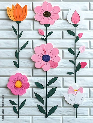 Floral wall art design