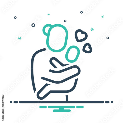 Mix icon for mother to child