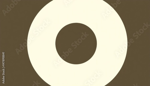 Abstract concentric circles in neutral tones, creating a minimalist and modern pattern for artistic applications