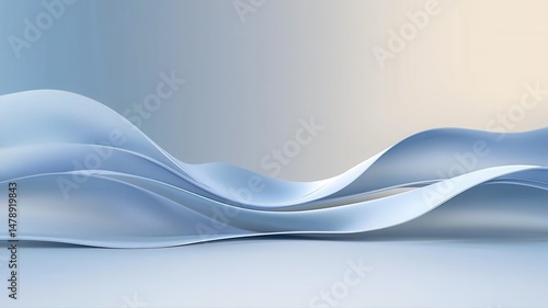 Abstract Smooth Blue Flowing Background abstract background smooth blue wave flow fluid light blue