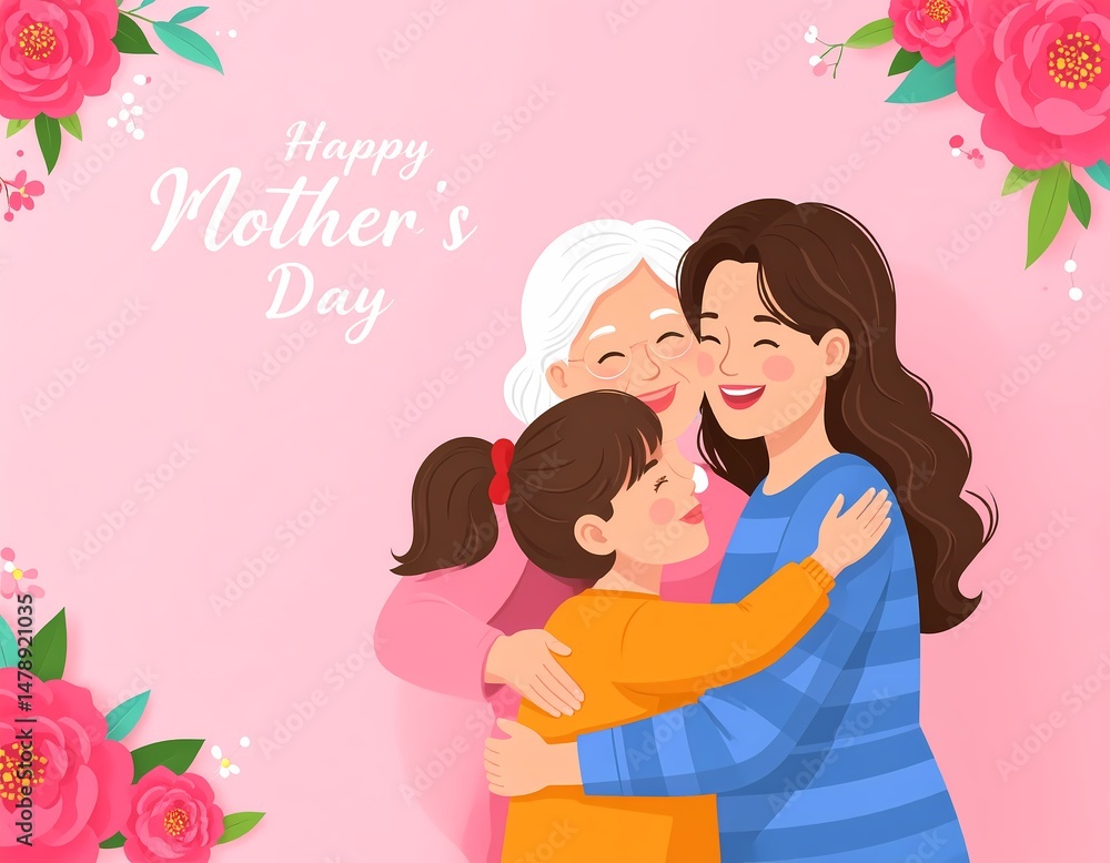 Happy Mother's Day card. Happy Mother's Day card.