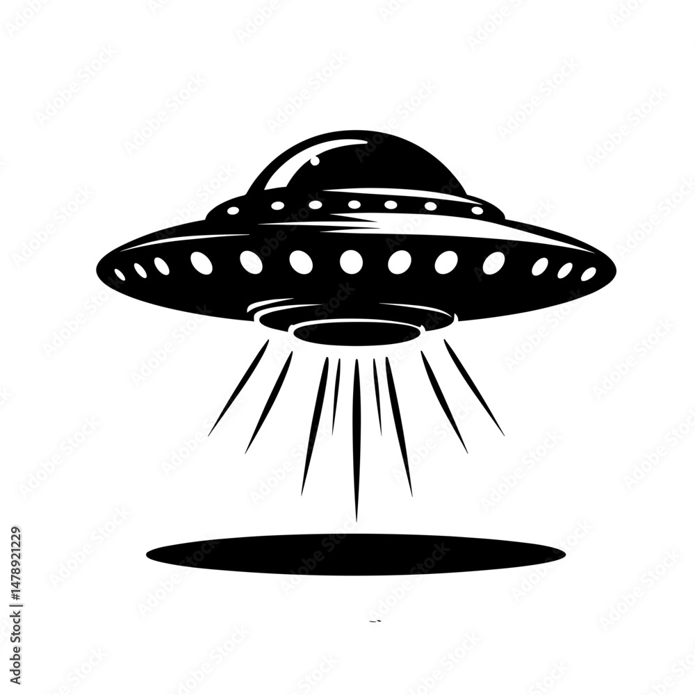 Hovering UFO Spotlight Hovering UFO Spotlight
