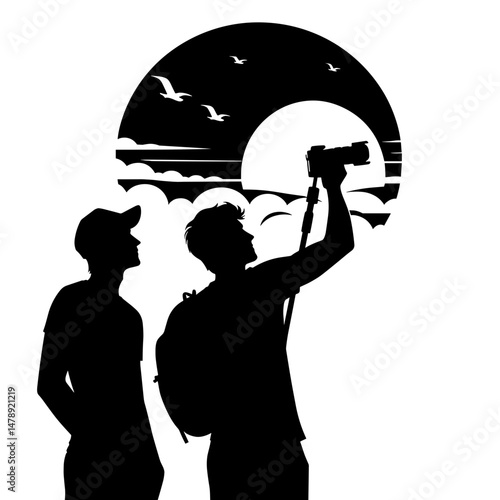 UFO Hunters at Sunset