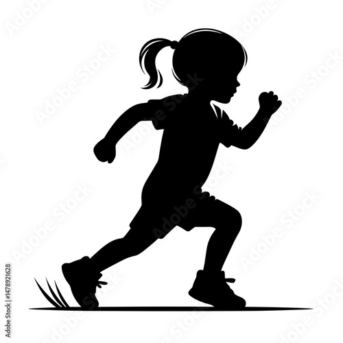 Child Sprinting Away