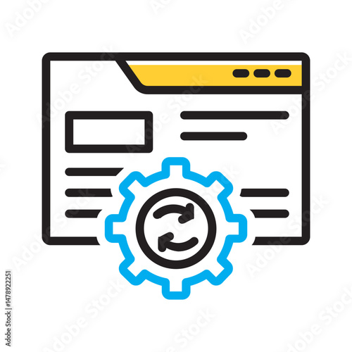 Vector multi color icon for Well optimized