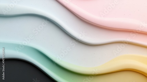 Abstract Smooth Pastel Color Waves Background smooth pastel colors wave curve gradient texture clean
