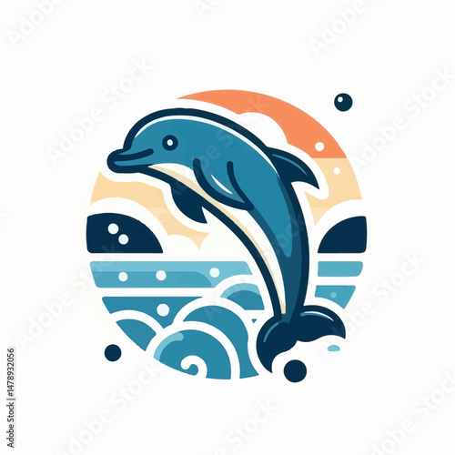 dolphin, nature, sea, ocean, fish, animal, aquatic, mammal, marine, water, blue, underwater, life, wild, swim, vector, isolated, wildlife, background, illustration, cute, fin, aquarium, fun, whale, gr