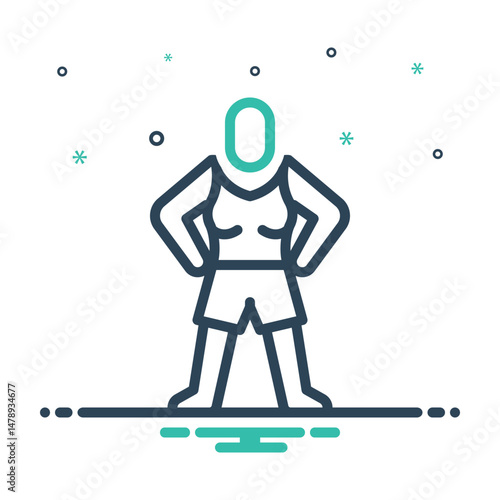 Mix icon for body language