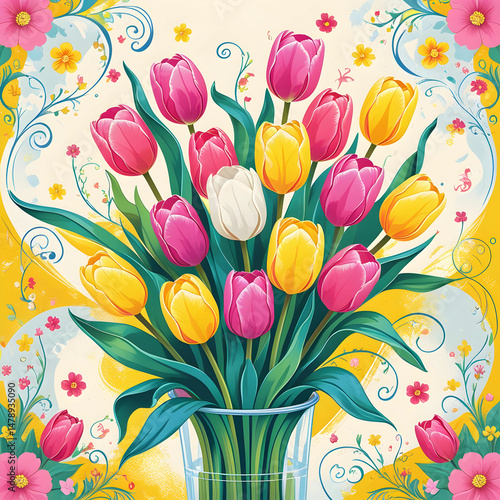 Happy Mothers Day Celebration Background