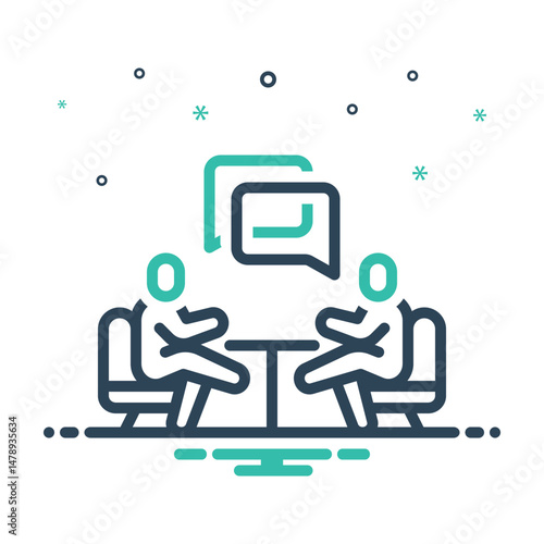 Mix icon for talk