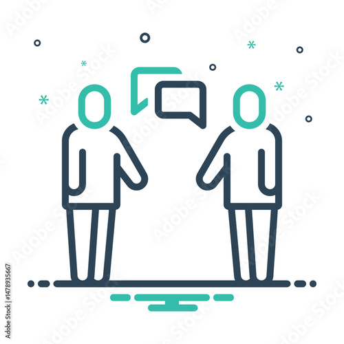 Mix icon for talk