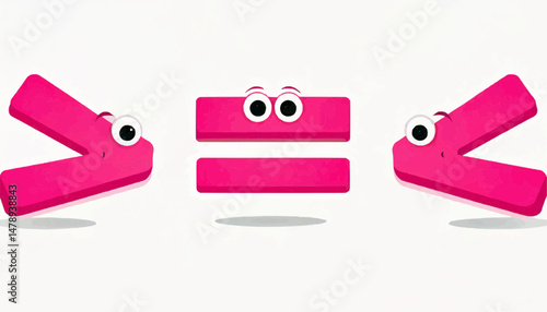 Fun Greater Than Icon for Kids Education