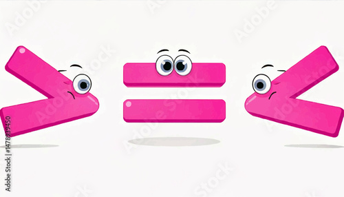 Fun Greater Than Icon for Kids Education