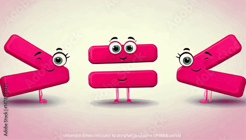 Fun Greater Than Icon for Kids Education