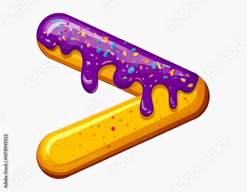 Candy-Coated Math Symbols Collection – Greater Than
