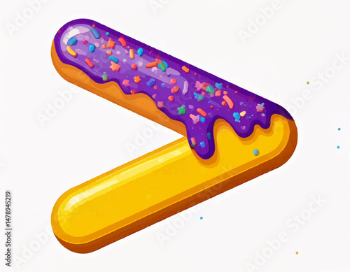 Candy-Coated Math Symbols Collection – Greater Than