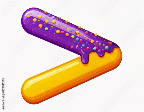 Candy-Coated Math Symbols Collection – Greater Than