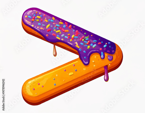 Candy-Coated Math Symbols Collection – Greater Than