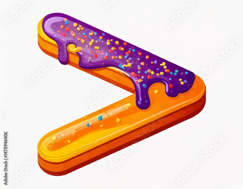 Candy-Coated Math Symbols Collection – Greater Than