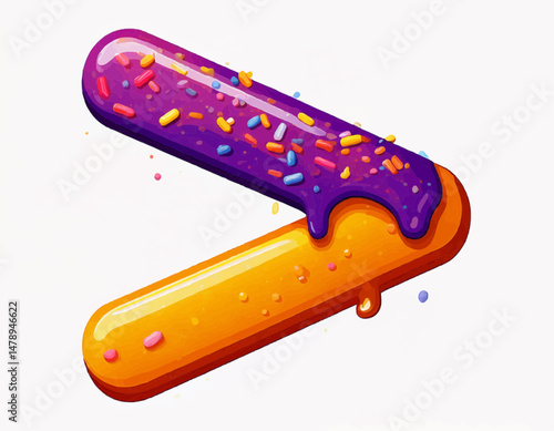 Candy-Coated Math Symbols Collection – Greater Than