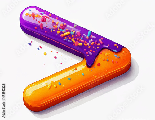 Candy-Coated Math Symbols Collection – Greater Than
