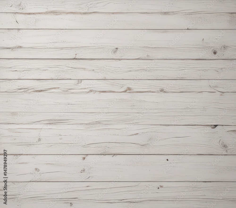 Obraz premium Whitewashed wood background, distressed surface, subtle grain, rustic, wooden