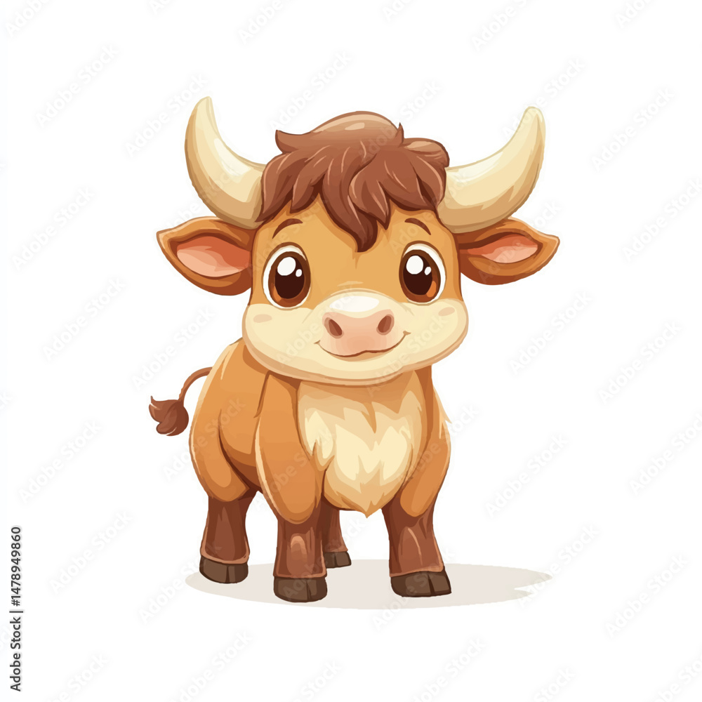 Fototapeta premium a cute animal Cow