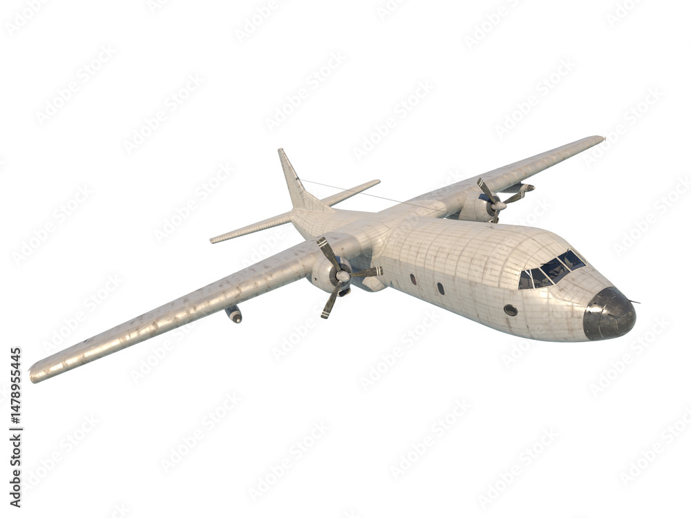 Obraz premium 輸送機 斜め