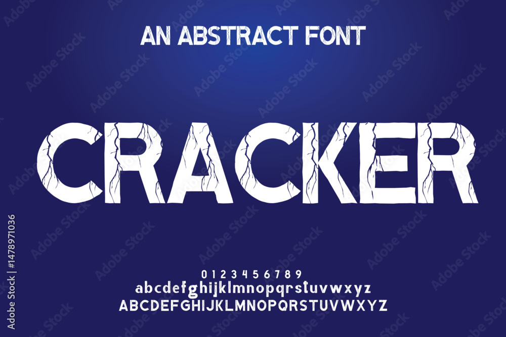 Obraz premium Design Modern abstract digital alphabet font. Minimal technology typography, Creative urban sport fashion futuristic font and with numbers. vector illustration.